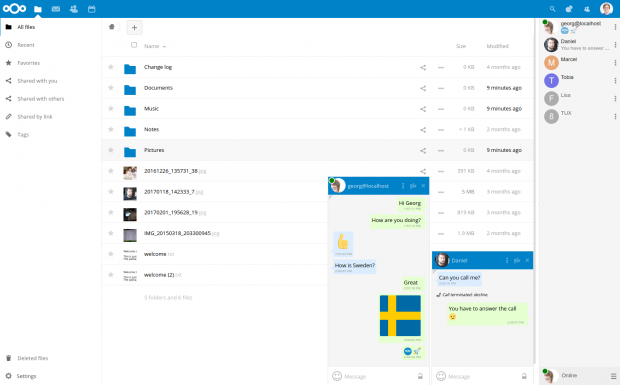 ... kann in beliebigen anderen Apps genutzt werden. (Bild: Nextcloud)